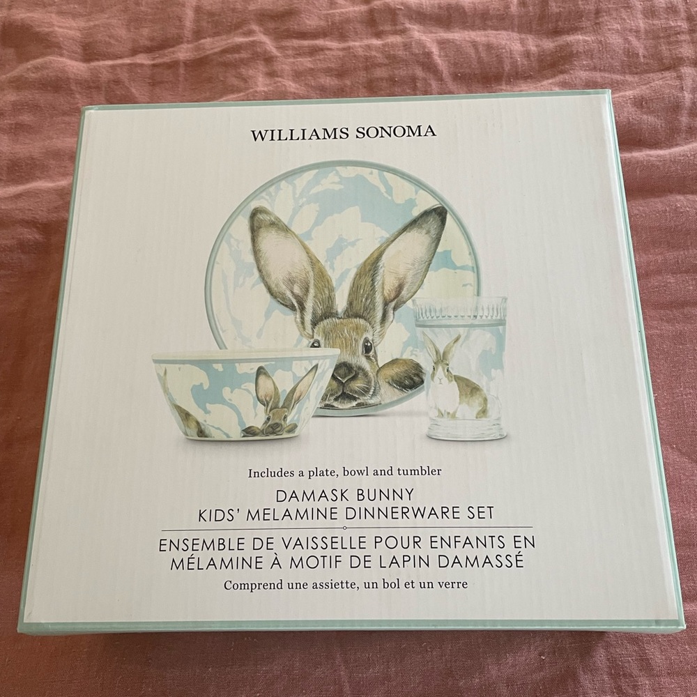 Bunny Melamine dinner at for kids